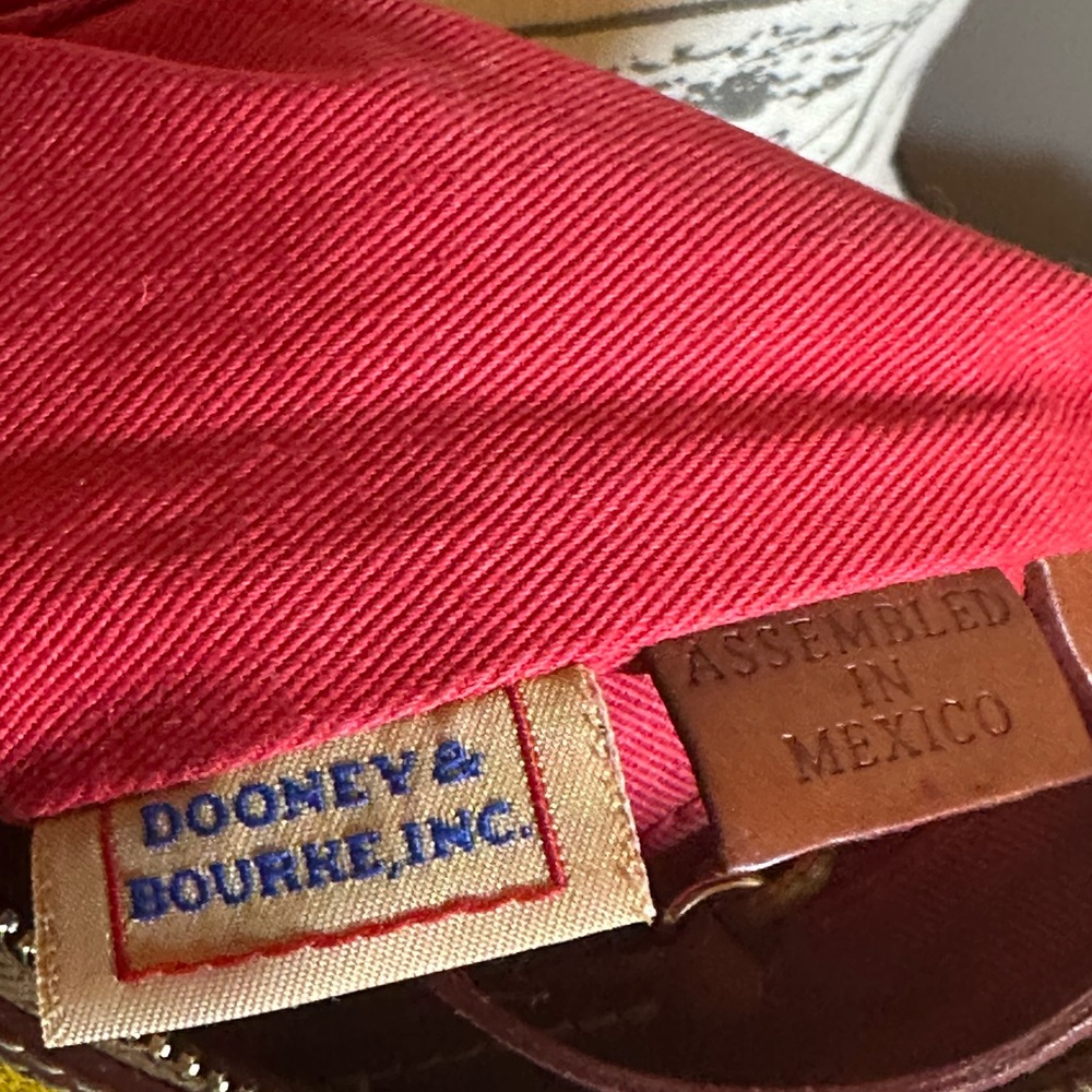 Dooney & Bourke Pebble Grain Crossbody Women's Bag in Marigold color. - Picture 4 of 8
